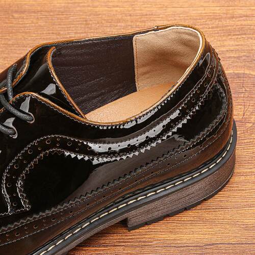 Mens Brogue Oxford Shoes Casual Leather Dress Shoe 休闲皮鞋