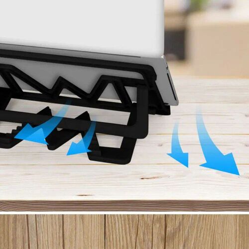 Plastic+Silicone Folding Laptop Cooling Base Notebook Holder