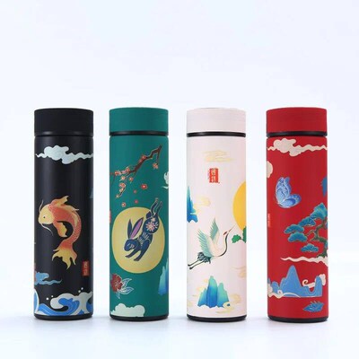 Creative National Water Bottle 304 Stainless Steel Intellige