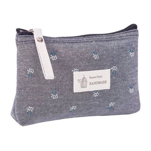 eTya Fashion  Cosmetic Bag Women Floral Zipper Small Makeup