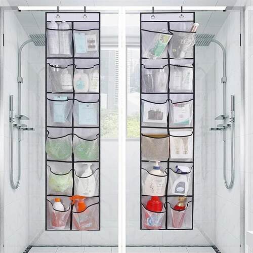 Over the Door Shoe Organizer, 12 Large Breathable Mesh Pocke