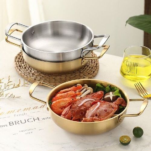 3 Sizes Korean Ramen Pot Thick Stainless Steel Milk Egg