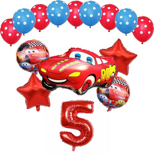 1set Cartoon Cars Lightning McQueen Theme Balloon 36inch Nu