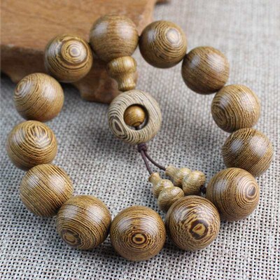 Wen Play Wooden Buddha Beads Brlet 108 Beads Men and Women C