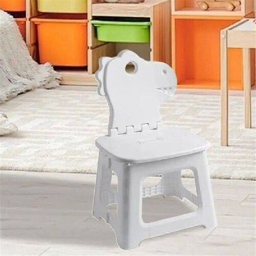 Kids Step Stool Bunny Dinosaur Portable Folding Chair With