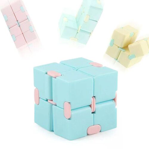 Infinity Cube Fold Fidget Toy Square Plastic Magic Cube Offi
