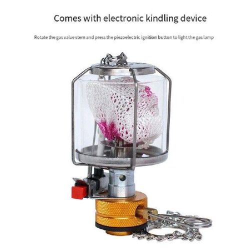 Mini Gas Lamp Outdoor Camping Lantern Tent Lamp Flashlight