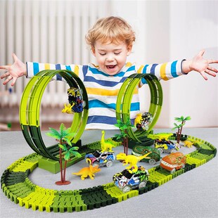 Climbing Dinosaur Track Toy Set 139 PCS Dinosaur World Road