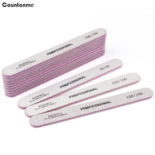 5Pcs/Lot Professional Straight Nail Files 100/180 Manicure B