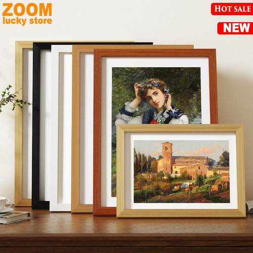 Custom Print Picture Frame with Mat Canvas Painting Photo