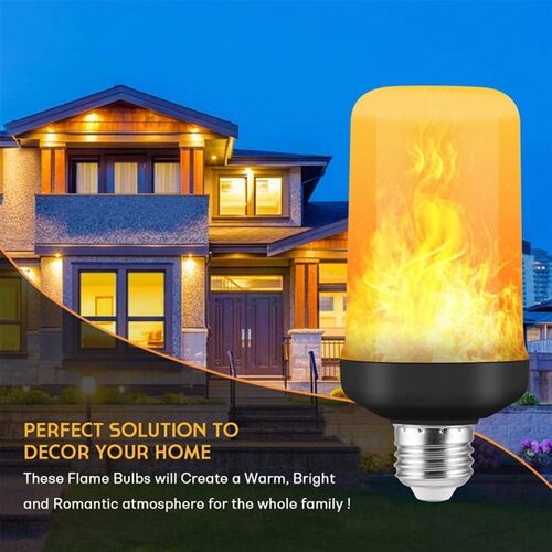 B22 E27 LED Flame Light Bulbs 4 Modes Party LED Flame Effect