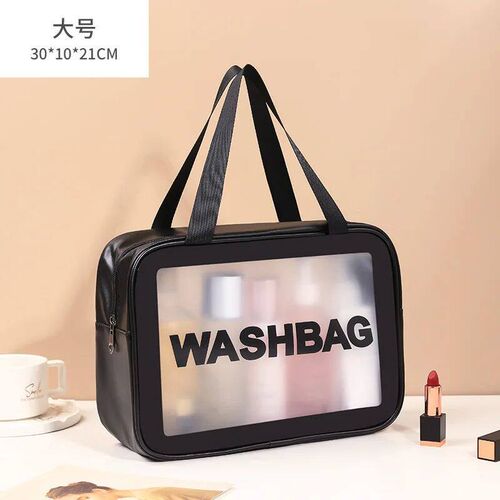 Three Piece Set Transparent makeup bag PVC wash bag Matte Ba