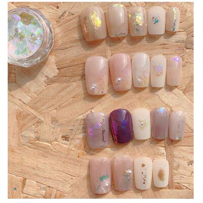 Nail Art Magic Mirror Powder Opal Polarized Cloud Brocade Po