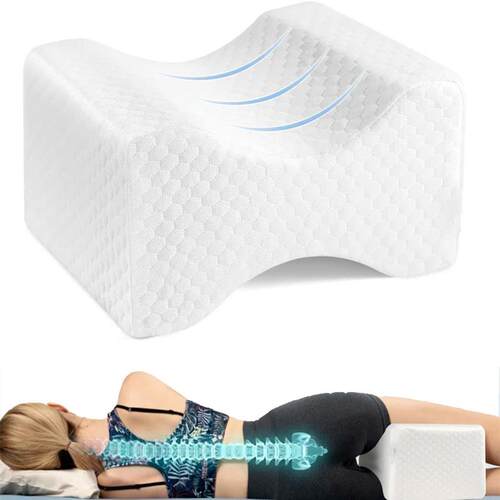 Memory Foam Knee Pillow for Orthopedic Sciatica Back Leg Hip