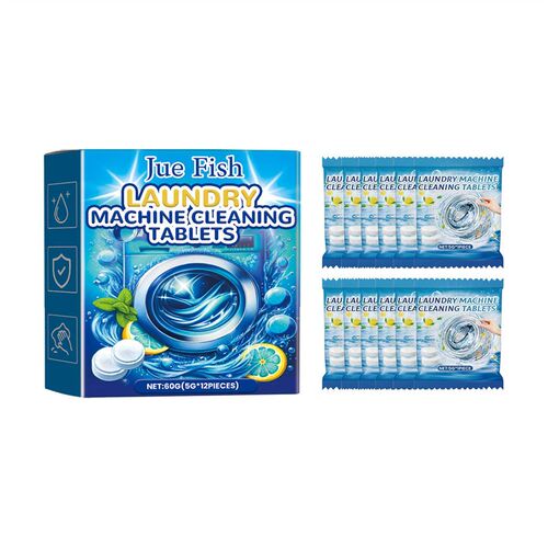 Jue-Fish Washing Machine Cleaning Effervescent Tablets - Des