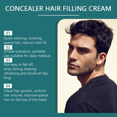 HOEGOA Black Scalp Concealer: Enhances scalp texture, concea