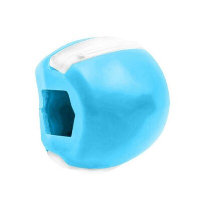 Facial biting muscle exerciser, mandibular fitness ball, man
