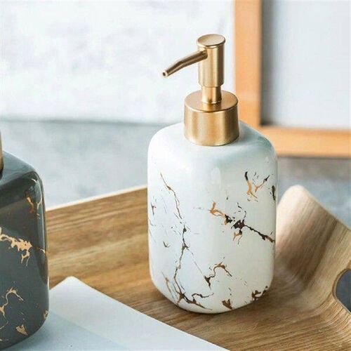 Marble Pattern Soap Dispenser Lotion Bottle Shower Gel