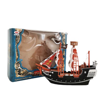 Halloween Pirate Ship Model Toy Character Ship Taxiing Boat