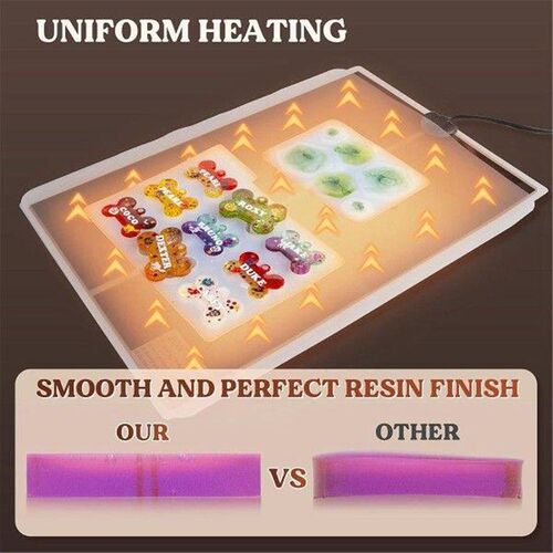 AD29-Resin Heating Pad, Faster Curing Auto Shut Off