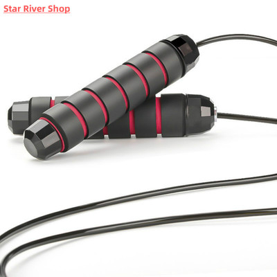 Jump Rope Tangle-Free Rapid Speed Jumping Rope Cable with Ba