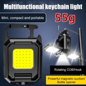 1000LM COB 800mAh Keychain Work Light Pocket XPE LED