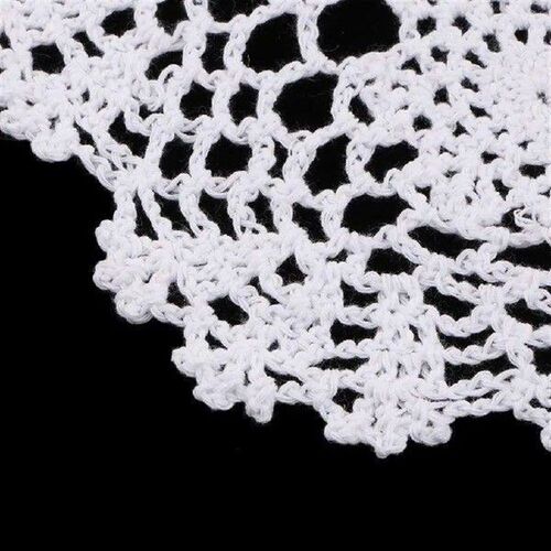 Handmade Round Crochet Cotton Lace Table Placemats Doilies,