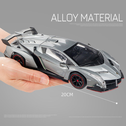 1:24 Scale Lambo Veneno Supercar Alloy Car Model Diecast Toy