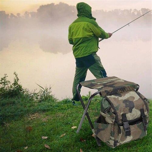 Fishing Chair with Bag, Backpack Stool Portable Outdoor