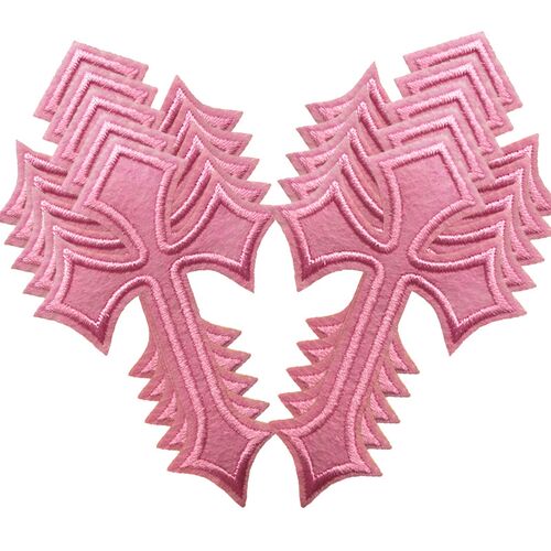 10PCS LOT Cross Embroidered Patches For Clothing Sewing Supp