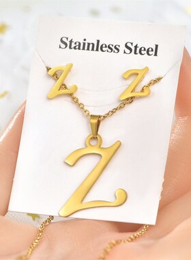 Titanium steel set jewelry stainless steel pendant jewelry