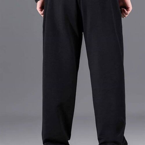 10XL Black Casual Pants Mens Breathable Baggy Trousers Overs