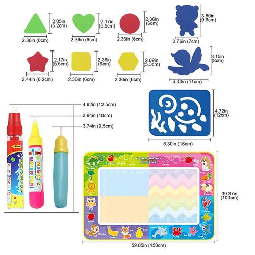 Big Size Magic Water Drawing Mat Coloring Doodle Carpet with