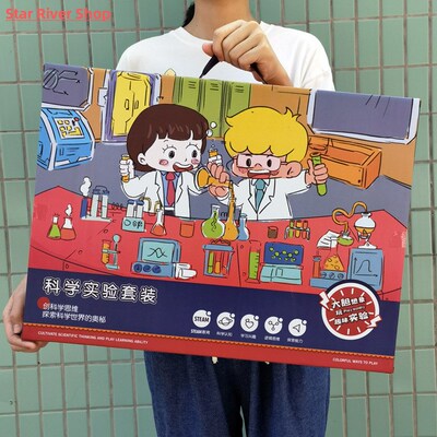 60/108/158pcs Kids DIY Science Experiments Set with Lab Coat