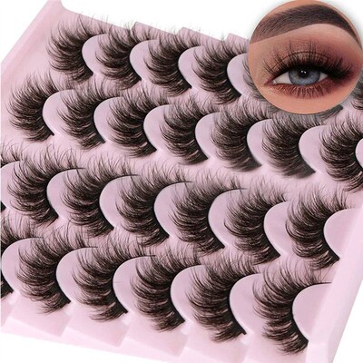 14 Pairs 3D Mink Lashes Faux Mink Fluffy Lash Soft Full Thic