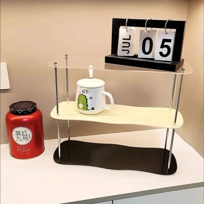 Removable Acrylic Tabletop Rack- Stylish Modern Design for O
