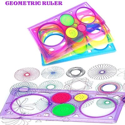 Animal Geometry Spirograph Drawing Stencils Set Painting Tem