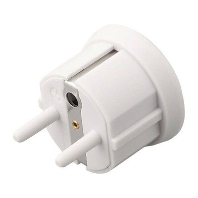 White Grounding Plug Anti-static Earthing Socket Plugs EU