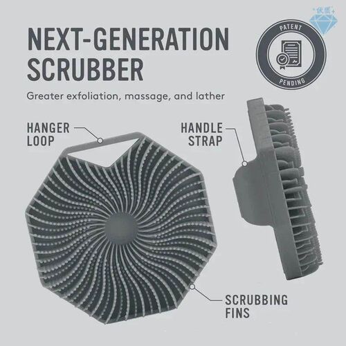 Sud Silicone Body Scrub Shower Bath Brush More Hygienic Lath