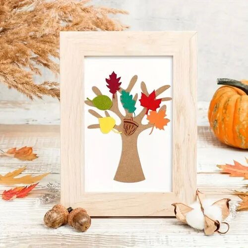 96Pcs DIY Felt Tree Crafts Kit for Autumn Home Decoration Th