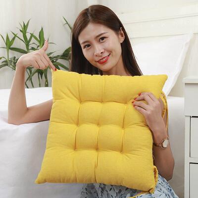 Cotton and linen thickened student seat cushions chair cushi
