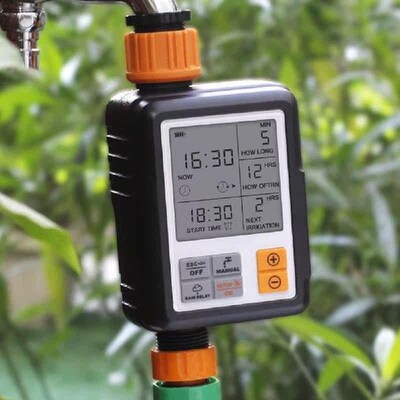 Sprinkler Controller Garden Solenoid Valve Timer Large Scree