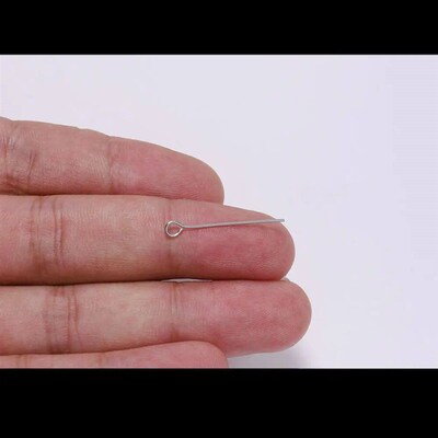 100pcs Stainless steel Eye Head Pins Metal Eye Pins For Jewe