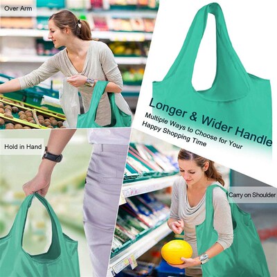 Shopping Bags Foldable Reusable Grocery Polyester Tote bag
