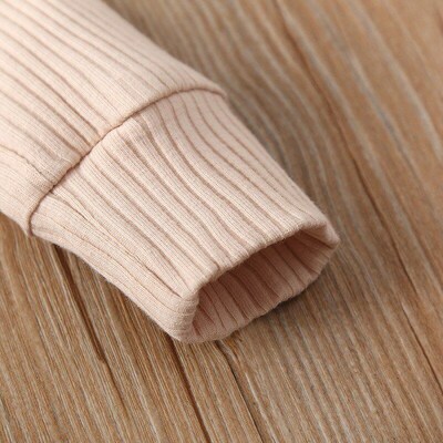 Baby Casual Romper Striped Long Sleeve Onesie for Infant Tod