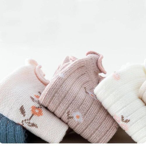 Autumn winter new baby mid-tube knee socks kawaii girls Prin