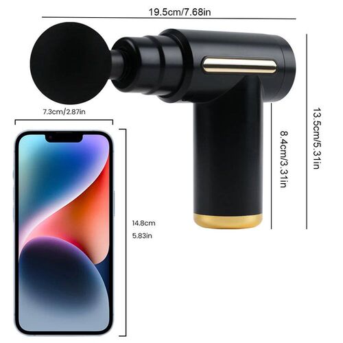 Portable Button Fasca Gun Deep Tssue Massage Mn htweght and