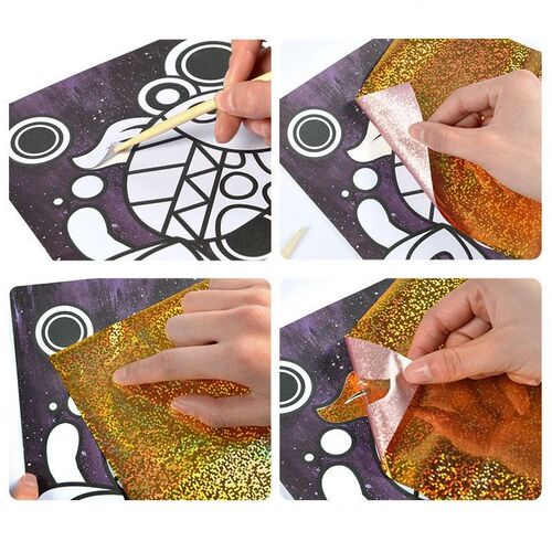 DIY Cartoon Magic Transfer Painting Crafts For Kids Arts And