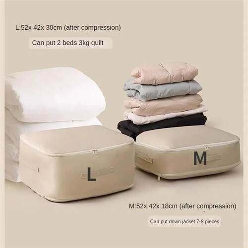 Large Compression Bag Quilt Clothes Closet Cabinet Organizer