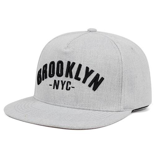 BROOKLYN letter embroidered snapback cap men fashion cotton%